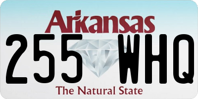 AR license plate 255WHQ