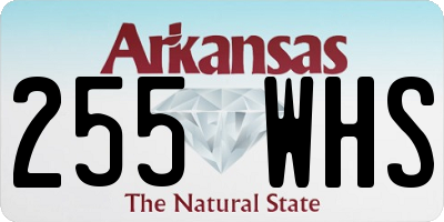 AR license plate 255WHS