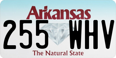AR license plate 255WHV