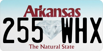 AR license plate 255WHX