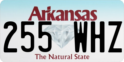 AR license plate 255WHZ