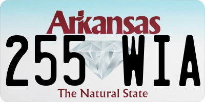 AR license plate 255WIA