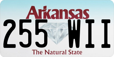 AR license plate 255WII