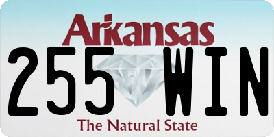 AR license plate 255WIN