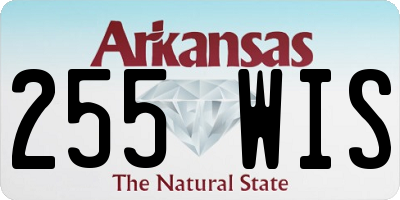 AR license plate 255WIS