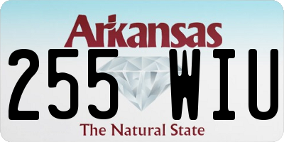 AR license plate 255WIU