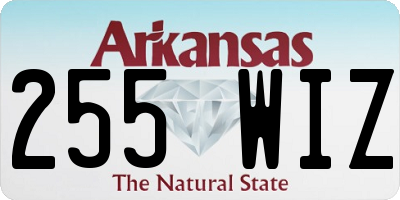 AR license plate 255WIZ