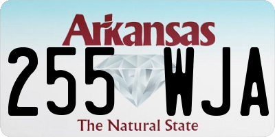 AR license plate 255WJA