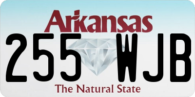 AR license plate 255WJB
