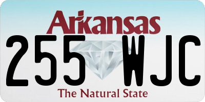 AR license plate 255WJC