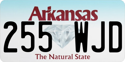 AR license plate 255WJD