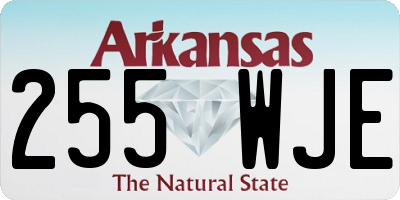 AR license plate 255WJE