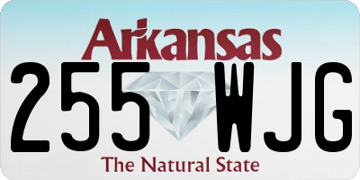 AR license plate 255WJG