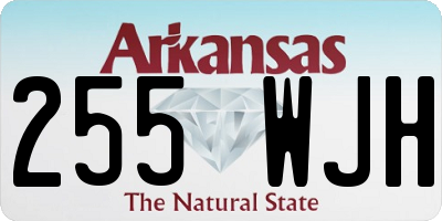 AR license plate 255WJH