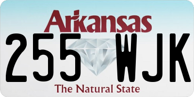 AR license plate 255WJK