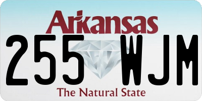 AR license plate 255WJM