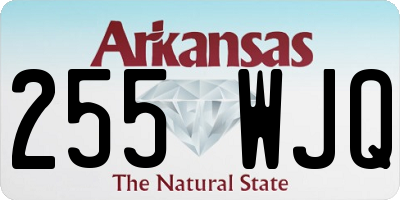 AR license plate 255WJQ