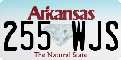 AR license plate 255WJS