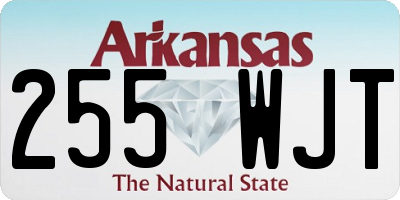 AR license plate 255WJT