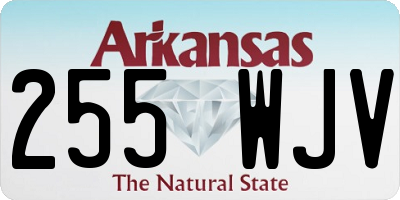 AR license plate 255WJV