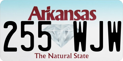 AR license plate 255WJW