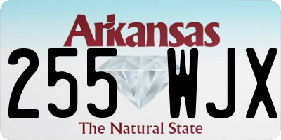 AR license plate 255WJX