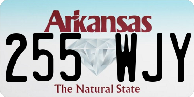 AR license plate 255WJY