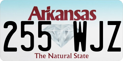 AR license plate 255WJZ