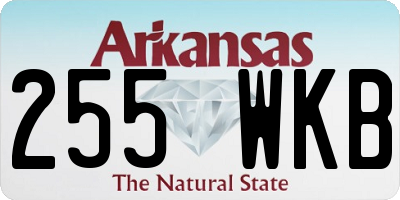 AR license plate 255WKB