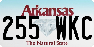 AR license plate 255WKC