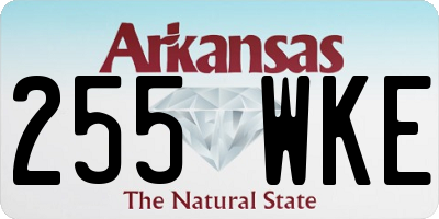 AR license plate 255WKE