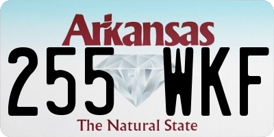 AR license plate 255WKF