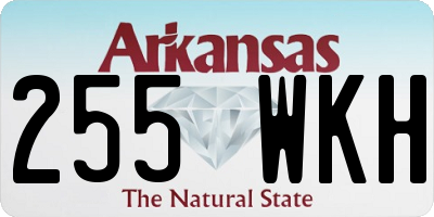 AR license plate 255WKH