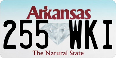 AR license plate 255WKI