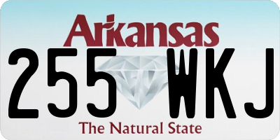AR license plate 255WKJ