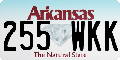 AR license plate 255WKK