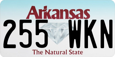 AR license plate 255WKN