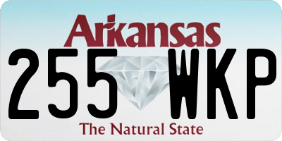 AR license plate 255WKP