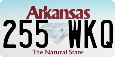 AR license plate 255WKQ