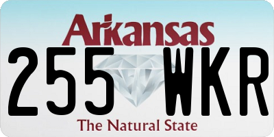 AR license plate 255WKR
