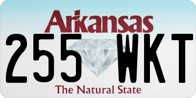 AR license plate 255WKT