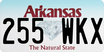 AR license plate 255WKX