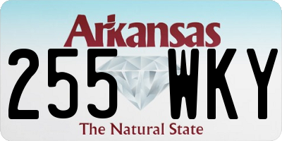 AR license plate 255WKY