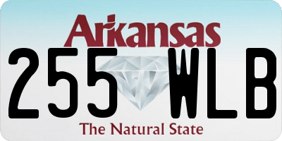 AR license plate 255WLB