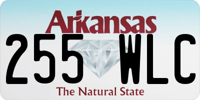 AR license plate 255WLC