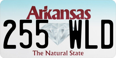 AR license plate 255WLD
