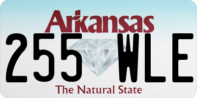 AR license plate 255WLE