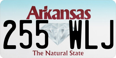 AR license plate 255WLJ