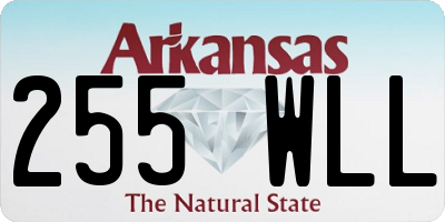 AR license plate 255WLL