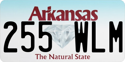 AR license plate 255WLM